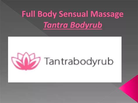 Full Body Sensual Massage Sexual massage Holic